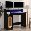 Bureau Met Led-Verlichting 97X45X90 Cm Hout