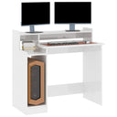 Bureau Met Led-Verlichting 97X45X90 Cm Hout