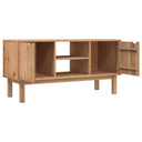 Tv-Meubel Otta 113,5X43X57 Cm Massief Grenenhout