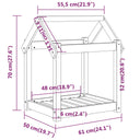 Hondenbed Massief Grenenhout