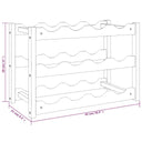 Wijnrek Voor 12 Flessen Massief Walnotenhout