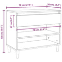 Schoenenkast 70X36X60 Cm Bewerkt Hout