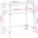 Wandtafel 75X35,5X75 Cm Bewerkt Hout Kleurig