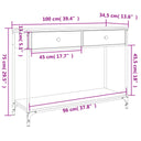 Wandtafel 100X34,5X75 Cm Bewerkt Hout