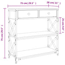 Wandtafel Bewerkt Hout Eikenkleurig