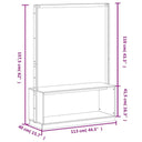 Kledingrek Schoenenkast 113X40X157,5 Cm Massief Grenenhout