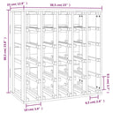 Wijnrek 58,5X33X60,5 Cm Massief Grenenhout