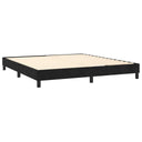 Boxspring Met Matras Fluweel Zwart