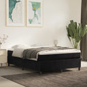 Boxspring Met Matras Fluweel Zwart