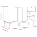 Dressoir Otta 114X43X73,5 Cm Massief Grenenhout