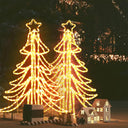 Kerstfiguur Kerstboom Met Warmwitte Led's 87X87X93 Cm