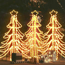 Kerstfiguur Kerstboom Met Warmwitte Led's 87X87X93 Cm