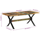 Eettafel Massief Hergebruikt Hout