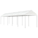 Prieel Met Dak 6,69X2,28X2,69 M Polyetheen Wit