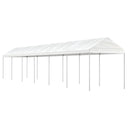 Prieel Met Dak 6,69X2,28X2,69 M Polyetheen Wit