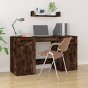 Bureau Met Kast Bewerkt Hout Kleurig