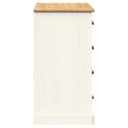 Dressoir Met Lades Vigo 113X40X75 Cm Massief Grenenhout