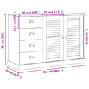 Dressoir Met Lades Vigo 113X40X75 Cm Massief Grenenhout