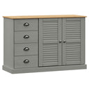 Dressoir Met Lades Vigo 113X40X75 Cm Massief Grenenhout
