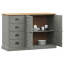 Dressoir Met Lades Vigo 113X40X75 Cm Massief Grenenhout