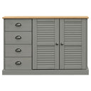 Dressoir Met Lades Vigo 113X40X75 Cm Massief Grenenhout