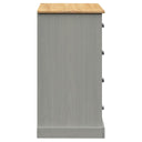 Dressoir Met Lades Vigo 113X40X75 Cm Massief Grenenhout