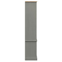 Vitrinekast Vigo 85X35X170 Cm Massief Grenenhout