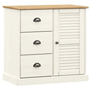 Dressoir Met Lades Vigo 78X40X75 Cm Massief Grenenhout