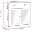 Dressoir Met Lades Vigo 78X40X75 Cm Massief Grenenhout