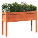 Plantenbak Met Poten 0X3X70 Cm Grenenhout Wasbruin