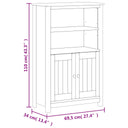 Badkamerkast Berg 69,5X34X0 Cm Massief Grenenhout