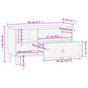 Tv-Meubel 80X33X46 Cm Massief Mangohout