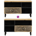 Tv-Meubel 80X33X46 Cm Massief Mangohout