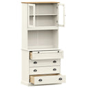 Hoge Kast Vigo 80X40X176 Cm Massief Grenenhout