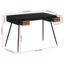 Bureau 117X56,5X75 Cm Massief Gerecycled Teakhout