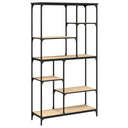 Boekenrek 99X35,5X176 Cm Bewerkt Hout En Staal