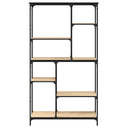 Boekenrek 99X35,5X176 Cm Bewerkt Hout En Staal