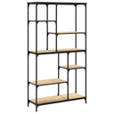 Boekenrek 99X35,5X176 Cm Bewerkt Hout En Staal