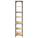 Boekenrek 91X36X176 Cm Bewerkt Hout En Staal Kleur