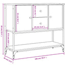 Dressoir 00X36X85 Cm Bewerkt Hout