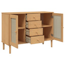 Dressoir Senja Rattan-Look 2X40X80 Cm Grenenhout