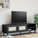 Tv-Meubel Senja 158X40X49 Cm Rattan-Look Grenenhout