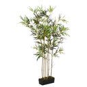 Kunstplant Bamboe 552 Bladeren 20 Cm Groen