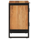 Badkamerkast 55X35X60 Cm Massief Acaciahout En Ijzer Grijs Sonoma