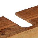 Badkamerkast 55X35X60 Cm Massief Acaciahout En Ijzer Grijs Sonoma