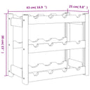 Wijnrek Voor 12 Flessen Massief Grenenhout