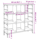 Dressoir 02X32X03,5 Cm Bewerkt Hout Eikenkleurig