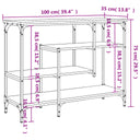 Wandtafel Met Schappen 00X35X75 Cm Kleurig