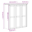 Hoge Kast Bodo 115,5X43X200,5 Cm Massief Grenenhout