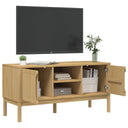 Tv-Meubel Floro 114X43X55 Cm Massief Grenenhout